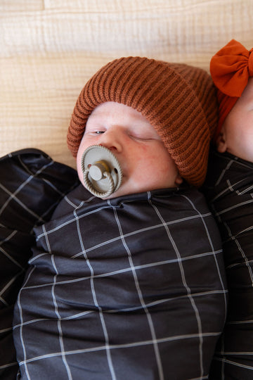 BLACK + WHITE GRID | SWADDLE