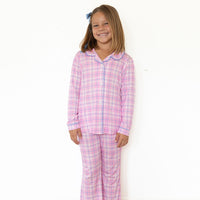 PINK PLAID | GIRLS' BUTTON UP LONG SLEEVE SET