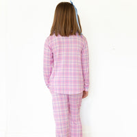 PINK PLAID | GIRLS' BUTTON UP LONG SLEEVE SET