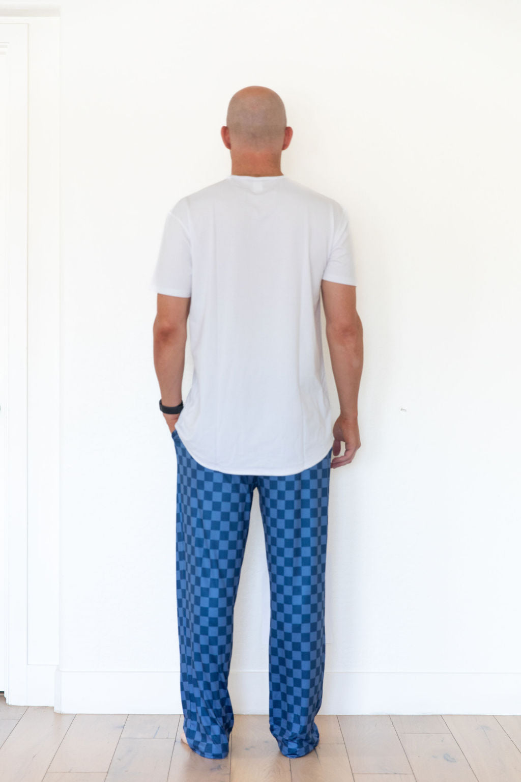 NAVY CHECKER | MEN'S PANTS