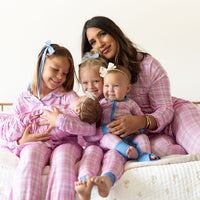 PINK PLAID | WOMEN'S BUTTON UP LONG SLEEVE SET