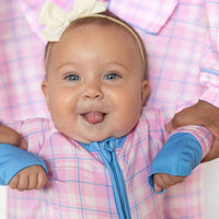 PINK PLAID | ZIPPER ONE PIECE