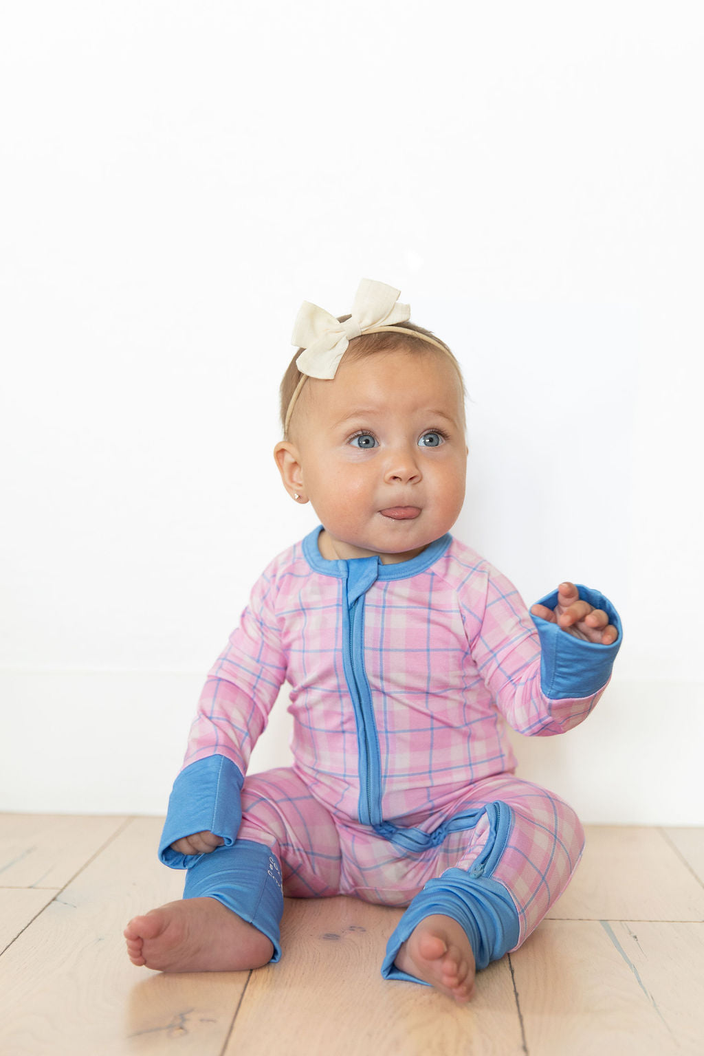 PINK PLAID | ZIPPER ONE PIECE
