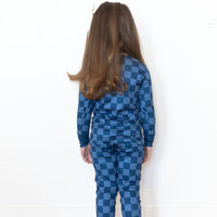 NAVY CHECKER | LONG SLEEVE