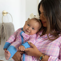 PINK PLAID | WOMEN'S BUTTON UP LONG SLEEVE SET