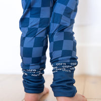 NAVY CHECKER | ZIPPER ONE PIECE