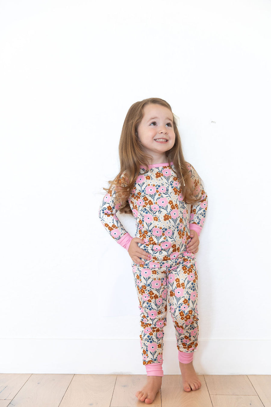 PINK FALL FLORAL | LONG SLEEVE