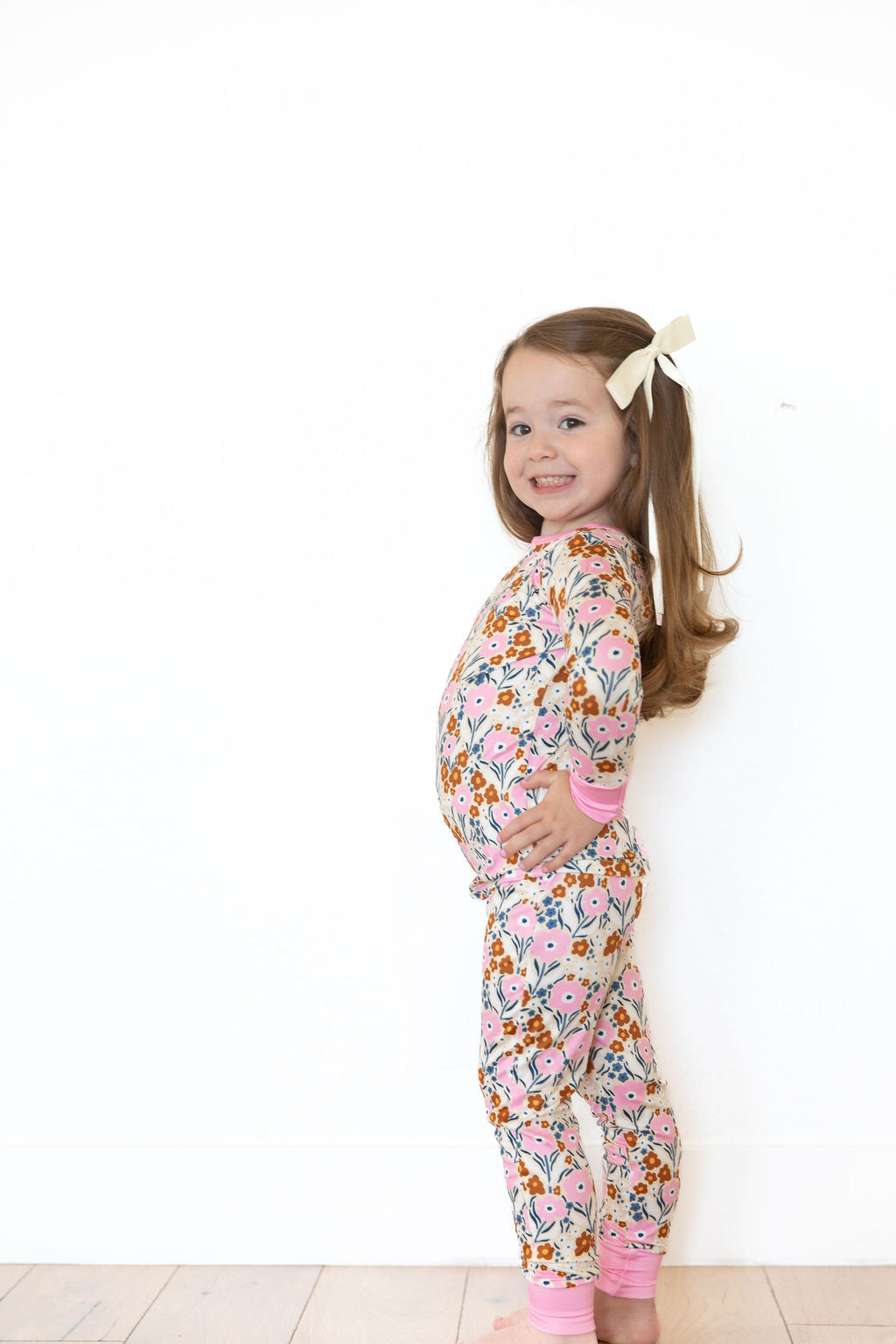 PINK FALL FLORAL | LONG SLEEVE