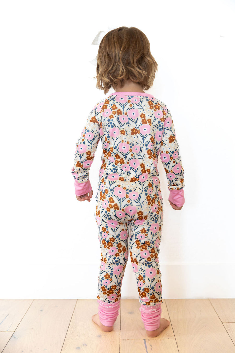 PINK FALL FLORAL | ZIPPER ONE PIECE