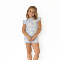 GINGHAM BOWS | RUFFLE SHORT SET