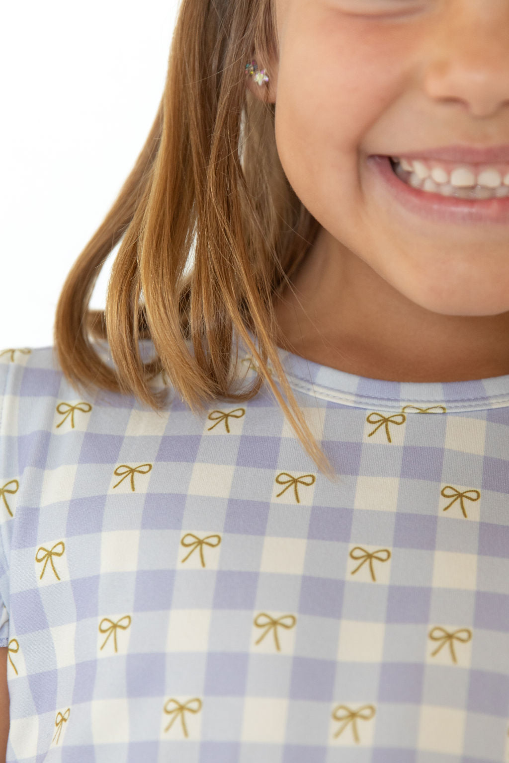 GINGHAM BOWS | RUFFLE SHORT SET