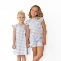 GINGHAM BOWS | RUFFLE SLEEVE DRESS