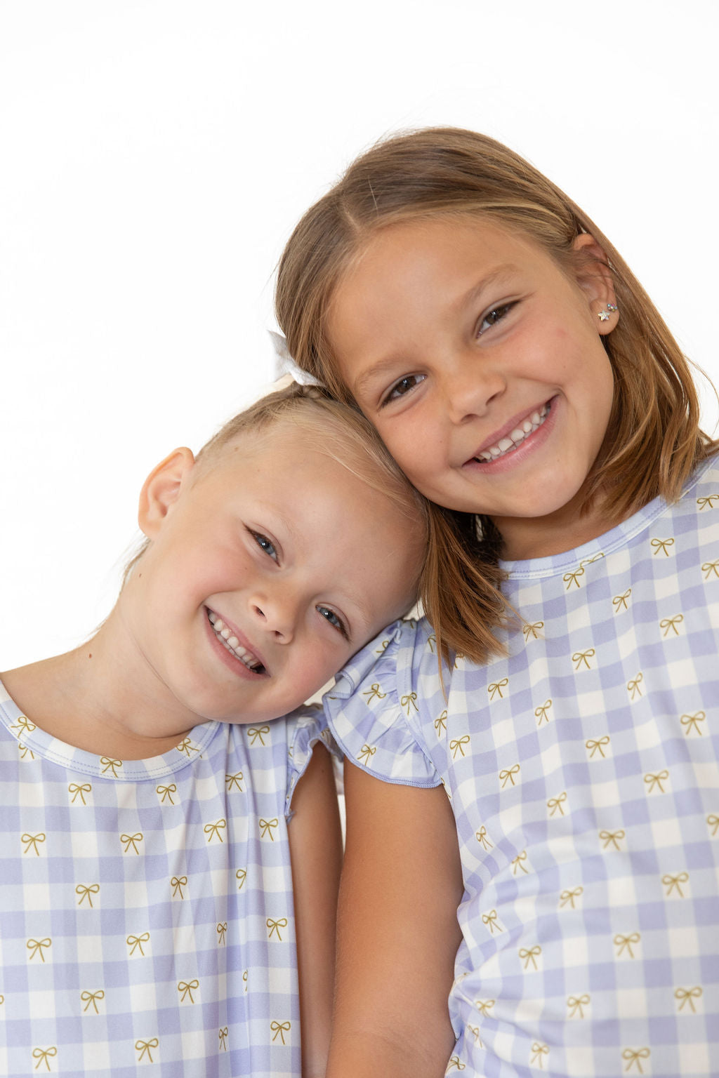 GINGHAM BOWS | RUFFLE SHORT SET