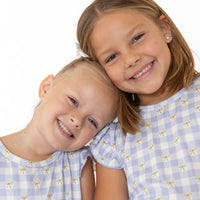 GINGHAM BOWS | RUFFLE SHORT SET