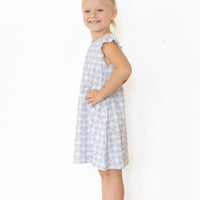 GINGHAM BOWS | RUFFLE SLEEVE DRESS