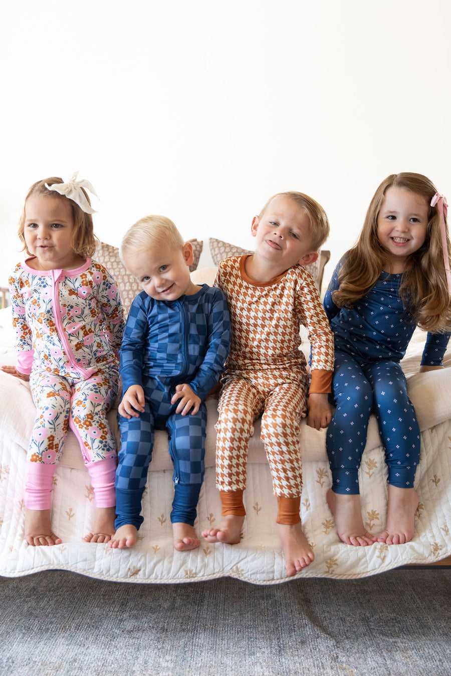 RUST HOUNDSTOOTH | LONG SLEEVE