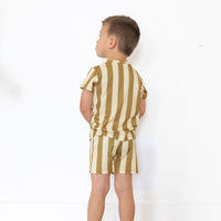 OLIVE STRIPE | SHORT SET