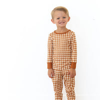 RUST HOUNDSTOOTH | LONG SLEEVE