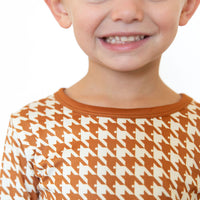 RUST HOUNDSTOOTH | LONG SLEEVE