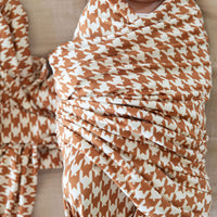 RUST HOUNDSTOOTH | SWADDLE