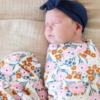 PINK FALL FLORAL | SWADDLE