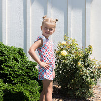 MINI CHECKERED STARS | RUFFLE SHORT SET