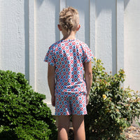 MINI CHECKERED STARS | SHORT SET