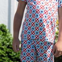 MINI CHECKERED STARS | SHORT SET