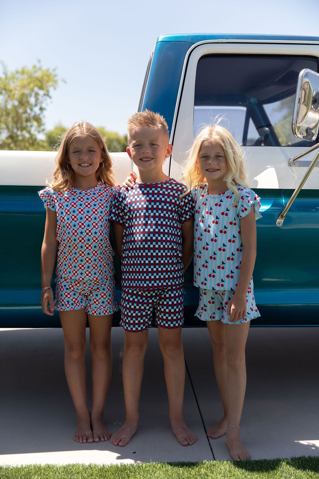 USA MINI CHECKER | SHORT SET
