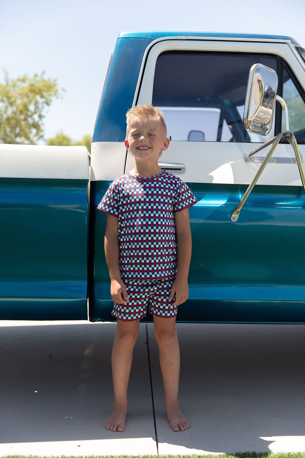 USA MINI CHECKER | SHORT SET