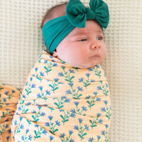 YELLOW PEACH FLORAL | SWADDLE