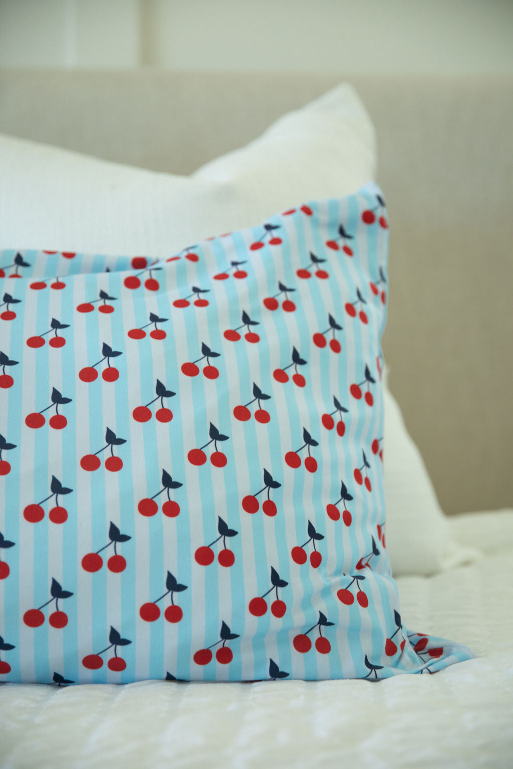 CHERRY STRIPES | PILLOW CASE