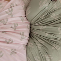 GREEN + TAN CACTUS | SWADDLE