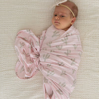 PINK + GREEN CACTUS | SWADDLE