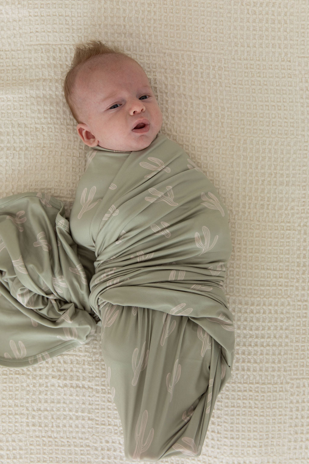 GREEN + TAN CACTUS | SWADDLE
