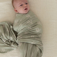 GREEN + TAN CACTUS | SWADDLE