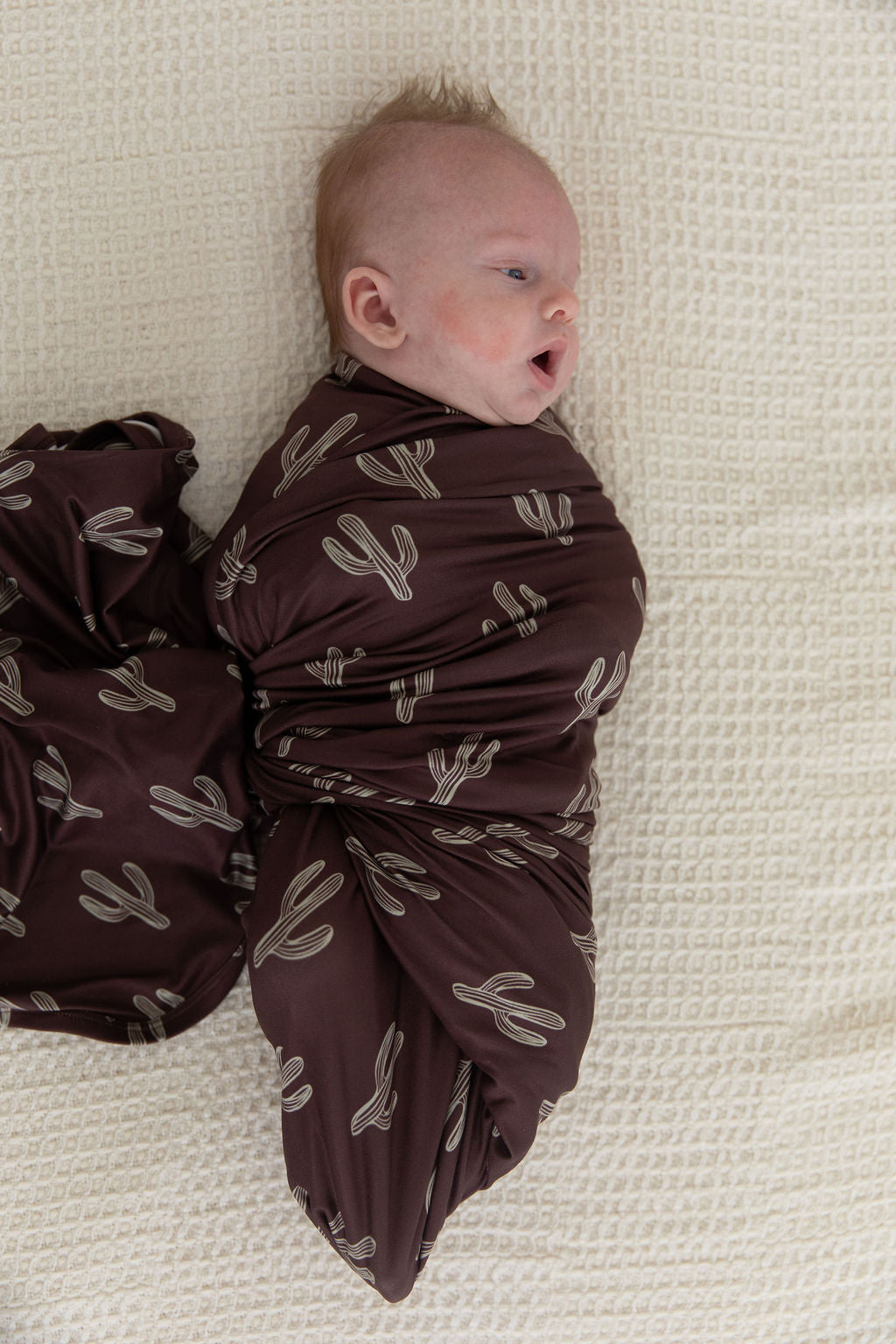 BROWN + GREEN CACTUS | SWADDLE