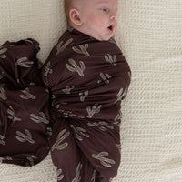 BROWN + GREEN CACTUS | SWADDLE