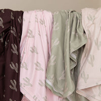 PINK + GREEN CACTUS | SWADDLE