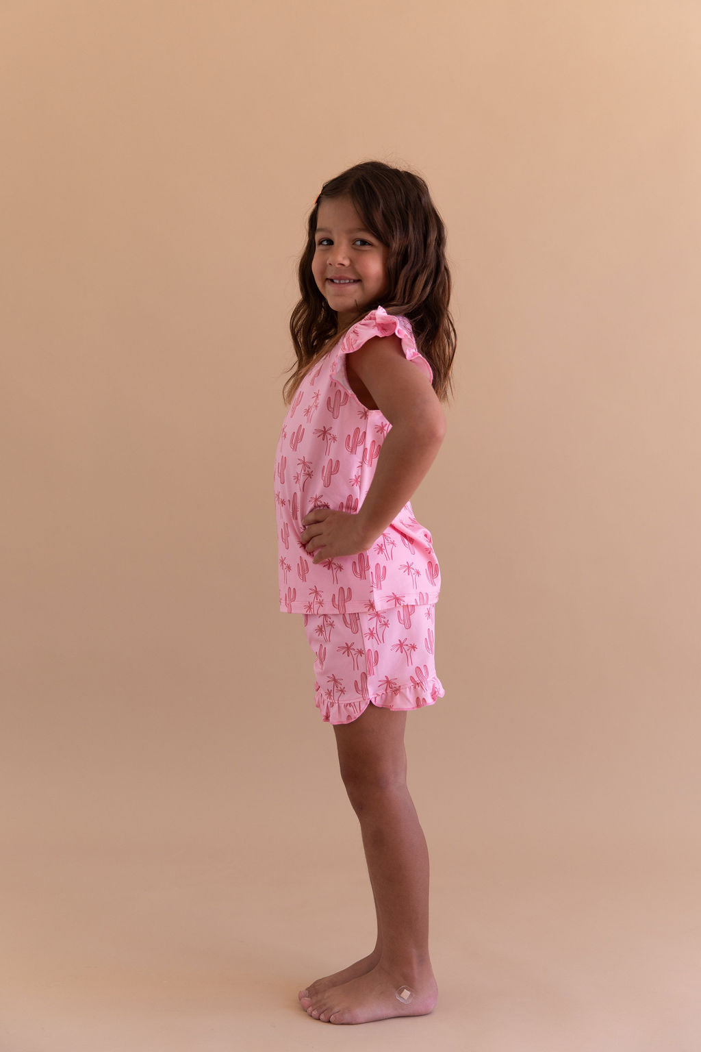 CACTUS PALM | RUFFLE SHORT SET