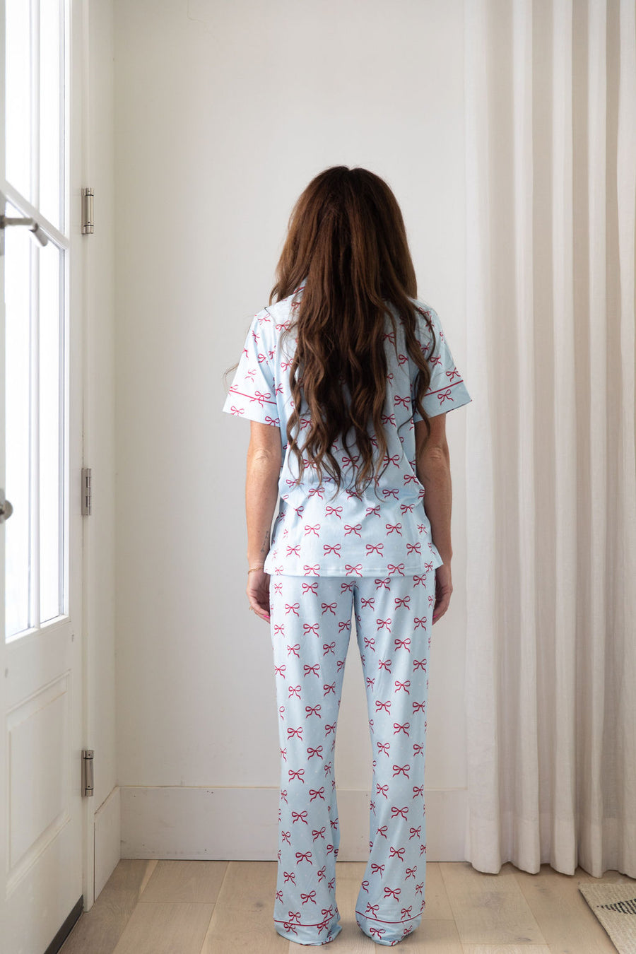 USA BOWS | NEW* WOMEN'S BUTTON UP SHORT SLEEVE SET