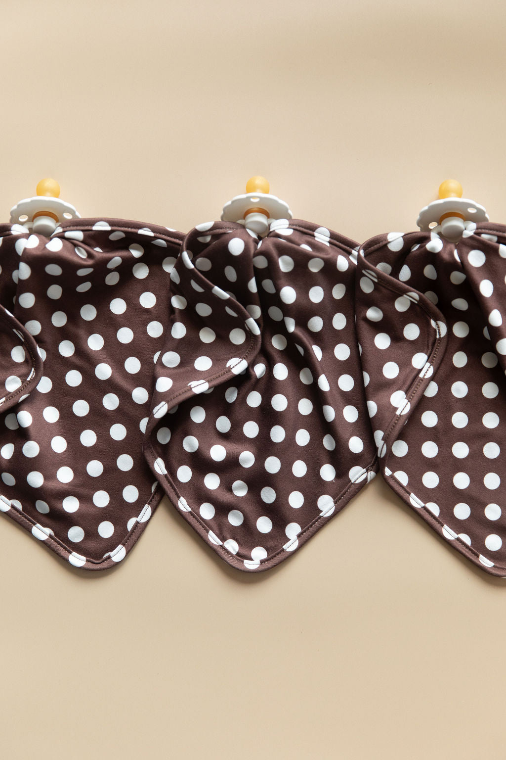 BROWN + WHITE POLKA DOTS | LOVIE