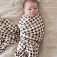 BROWN GINGHAM | SWADDLE