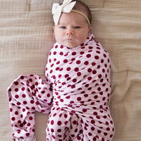BERRY POLKA DOTS | SWADDLE