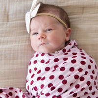 BERRY POLKA DOTS | SWADDLE