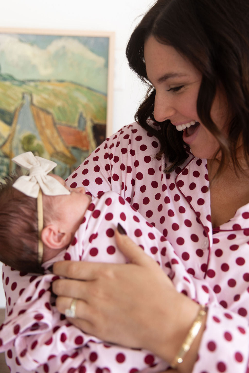 BERRY POLKA DOTS | SWADDLE