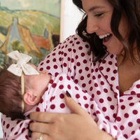 BERRY POLKA DOTS | SWADDLE