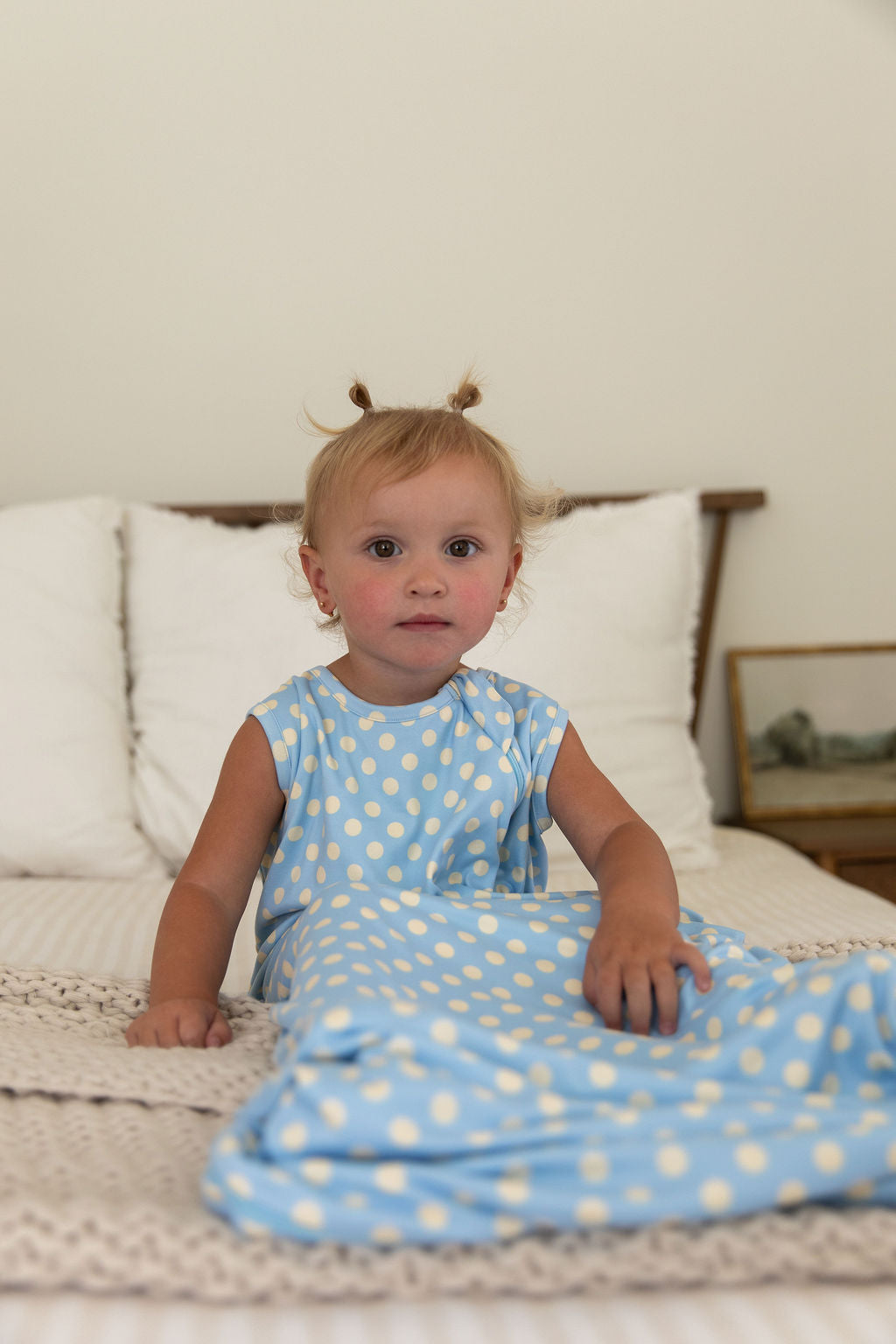 BLUE + YELLOW POLKA DOTS | SLEEP SACK