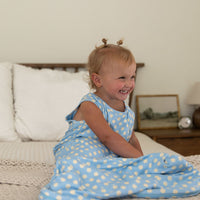 BLUE + YELLOW POLKA DOTS | SLEEP SACK