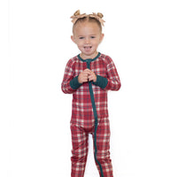 HOLIDAY PLAID | ZIPPER ONE PIECE